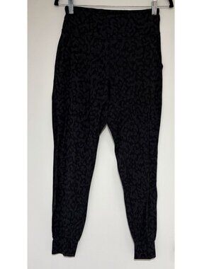 Lululemon Align High Rise Gray Black Print Women’s Joggers Size 8